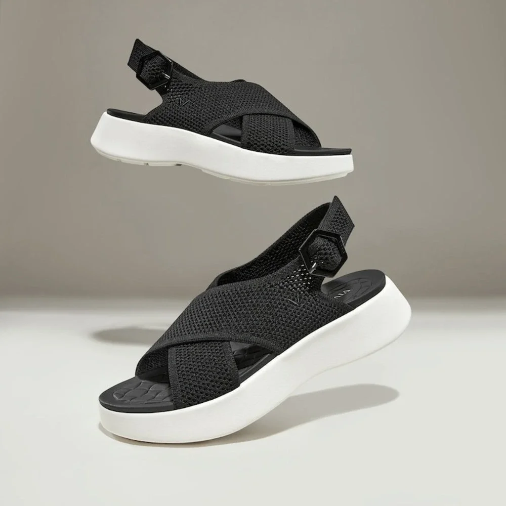 VIVAIA Kara Platform Sandals Black | EU 41.5 / US 10